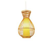 1 Hanging Lamp Cylinder Chandelier Wood Canopy Pendant Light Adjustable Cord for Dining Room Restaurant Japanese Style Lampshade with No (25cm*40cm)