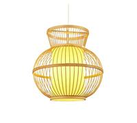 1 Hanging Lamp Cylinder Chandelier Wood Canopy Pendant Light Adjustable Cord for Dining Room Restaurant Japanese Style Lampshade with No (40cm)