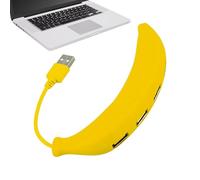 1 hub USB per computer portatile, splitter a 4 porte USB 2.0, adattatore | multiporta USB, splitter hub a 4 porte, trasferimento dati più veloce, splitter USB a forma di banana, adattatore di tipo C p