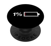 1% Icona Batteria 1% PopSockets PopGrip Adesivo