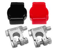 1 Impostare il terminale batteria positivo e negativo Top kit post con coperchi