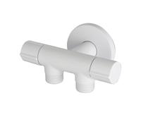 1 in 2 out Rame G1/2 Valvola ad angolo divisore d'acqua Doppio interruttore di controllo for scaldabagno WC Accessori for il bagno