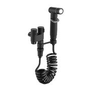 1 In 2 Out Valvola Di Controllo Doppio Bidet Portatile Spruzzatore For WC Mini Rubinetto Kit Lavaggio Sedere Doccetta Alta Pressione Dell'Acqua(Black)