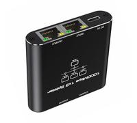 1 in 3 fuori adattatore di rete di Internet con il separatore triplo di gigabit degli sbocchi per il PC