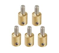 1 Inch 3/4 Inch 1/4 Inch 1/8 Inch Brass Core Grinder Bits for Stained Glass Grinder Diamond Grinding Drill Bit Head Tools Set (5 Piece/MCB14)