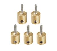 1 Inch 3/4 Inch 1/4 Inch 1/8 Inch Brass Core Grinder Bits for Stained Glass Grinder Diamond Grinding Drill Bit Head Tools Set (5 Piece/MCB18)