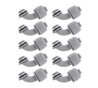 1 Inch NPT Liquid Tight Connector 10Pcs | 90 Degree Non Metallic Electrical Fitting for Flexible Conduit | Nylon & PVC Weatherproof Connectors for Home/Kitchen/Bathroom