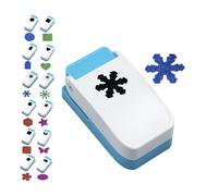 1 Inch Square Punch, 2025 New 1 Inch Squares Paper Punch, Craft LeverPunch, 12 Shapes for DIY Handicrafts, Cardboard/Corrugated Paper/Aluminum Sheet/Copper Sheet (Style 9)