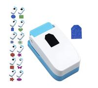 1 Inch Square Punch, 2025 New 1 Inch Squares Paper Punch, Craft LeverPunch, 12 Shapes for DIY Handicrafts, Cardboard/Corrugated Paper/Aluminum Sheet/Copper Sheet (Style 7)