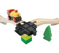 1 Incrocio per treno in legno compatibile Brio Duplo