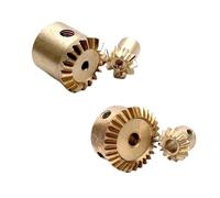 1 ingranaggio conico 1:2, 0,5 m, foro 1,5/2/3 mm, trasmissione a 90 gradi, 10/20 denti, 15/30 denti (10 denti-2 mm, 20 denti-2 mm)