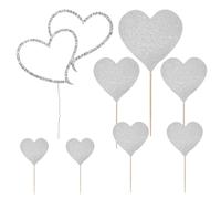 1 Inserto Con Strass A Forma Di Cuore, 1 Set Di Inserti D'Amore, Decorazione Per Torta Nuziale, Decorazioni Nuziali, Decorazione Per Torta Di Congratulazioni