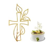 1 inserto per torta battesimale, inserto per torte, decorazione personalizzata, decorazione per feste, adatto per comunione, battesimo, festa di compleanno (oro)