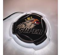 1 Insieme Per Scania Car Truck Grille Front Grille Super Griffin Logo Emblem Con 24V LED striscia di illuminazione bianca