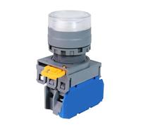 1 interruttore a pressione FXBY6 da 22 mm, con luce momentanea, testa di aereo, in plastica, 12 V, 24 V, 110 V, 220 V, 10 A
