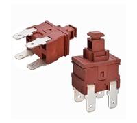 1 Interruttore Di Alimentazione A Pulsante KAN-L5 Interruttore 7,5 A 250 V CA 4 Pin ON OFF T120 Scaldabagno Aspirapolvere Blocco Speciale Autobloccante(2pcs)