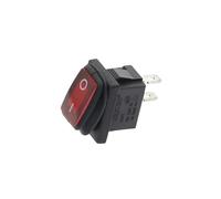1 interruttore KCD1 2 PIN pulsante rosso non illuminato alimentatore a bilanciere CA 250 V/6 A 125 V/10 A(2D2P-Red)