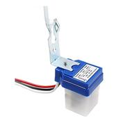 1 interruttore per luce stradale con fotocellula di accensione e spegnimento automatico, CC AC 220 V, 50-60 Hz, 10 A, interruttore sensore fotosinterruttore