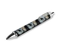 1 Is on Dolphin - Penna a sfera con stampa divertente, retrattile, fusto rotondo, punta fine da 0,5 mm, 1 pezzo come immagine 2