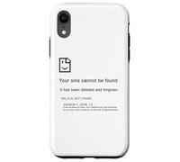 1 John 1:9 Sins Cannot Be Found - Christian Faith PC Error Custodia per iPhone XR