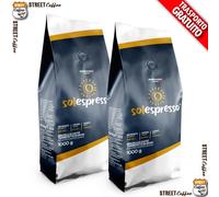 1 kg 1 Busta Caffè Solespresso Karoma Grani non Rossa Blu Audace Red Chicchi