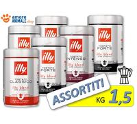 1 kg → Caffè ILLY Macinato per MOKA confezione 250 gr - Caffe Gusto CLASSICO