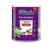 1 KG CARAMELLE SVIZZERE ALLE ERBE RICOLA FIORI DI SAMBUCO NO ZUCCHERO BARATTOLO