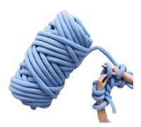1 kg di cotone grosso filato super ingombrante morbido lavabile for maglieria tessuto cestino tappeti filati giganti fai da te for lavorazione a mano cuccia for animali domestici(1kg Light Green)
