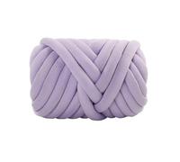 1 kg di cotone grosso filato super ingombrante morbido lavabile for maglieria tessuto cestino tappeti filati giganti fai da te for lavorazione a mano cuccia for animali domestici(1kg Light Purple)