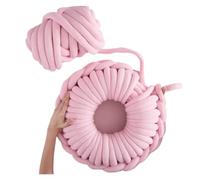 1 kg di cotone grosso filato super ingombrante morbido lavabile for maglieria tessuto cestino tappeti filati giganti fai da te for lavorazione a mano cuccia for animali domestici(1kg Pink)