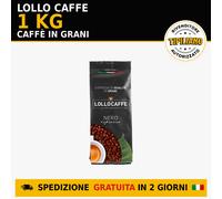 1 KG Lollo Caffè Grani Miscela Nera - Caffè di Qualità