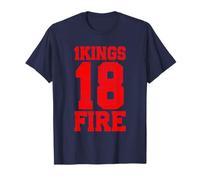 1 Kings 18 Fire Bible Capitolo Jersey Design Maglietta