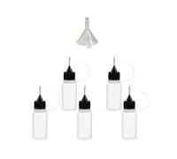 1 Kit 3-100ML Punta dell'ago Applicatore di colla Bottiglia con imbuto for carta Quilling Fai da te Scrapbooking Strumento artigianale di carta(10ml Black)