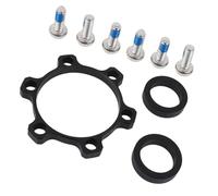 1 kit di conversione per mozzi bicicletta in lega di alluminio, adattatore per anteriore/posteriore, distanziatori, guarnizioni, retrofit di adattatori per biciclette, rondelle, guarnizioni assi, kit