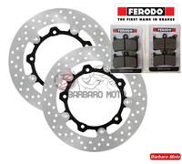 1 KIT DISCHI + PASTIGLIE FRENO FERODO ANTERIORE YAMAHA TMAX T-MAX 500 2008-2011