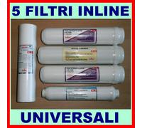 1 KIT FILTRI MEDIO x5 FILTRI DEPURATORE ACQUA PURIFICATORE IMPIANTO MOD. 920 BIG