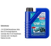 1 L LIQUI MOLY Marine 10W-40 4T Motor Oil Moto olio motore Minerale Api Sl