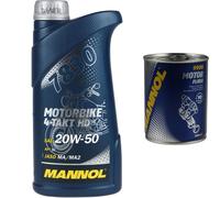 1 L MANNOL Olio Motocicletta 4 Tempi HD API SL Flushing Motor Flush