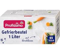 1 l sacco da congelatore con chiusura, 65 pezzi - Marchio DM Germania - Compatibile con il profissimo - Gefrierbeutel 1 l mit Verschlüssen, 65 St