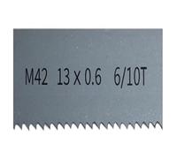 1 lama for sega a nastro bimetallica M42 da 1/2" 1085-2850 mm x 13 mm con lama for sega a nastro da 6 mm 6-10Tpi 14-18Tpi for taglio di metallo duro(6-10Tpi,Length 1780mm)