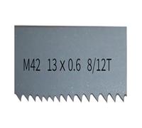 1 lama for sega a nastro bimetallica M42 da 1/2" 1085-2850 mm x 13 mm con lama for sega a nastro da 6 mm 8-12Tpi 10-14Tpi for taglio di metallo duro(8-12Tpi,Length 1332mm)