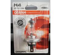1 Lampada Lampadina Luce OSRAM ORIGINAL H4 (P43t) 12V 60/55W RICAMBIO ALOGENA