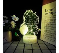 1 lampada notturna 3D con illusione anime, Honkai: Star Rail, lampade da tavolo con personaggi del gioco anime, regalo per bambini (stile 2)