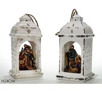 1 Lanterna 24 cm con Natività Soggetti Assortiti