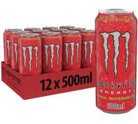 1 LATTINA MONSTER WATERMELON ULTRA USA ENERGY DRINK ZERO ZUCCHERI NO SUGAR 473ml COLOR TOP