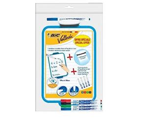 1 Lavagnetta Velleda 19 x 26 cm, Cancellino + 5 Pennarelli Sottili