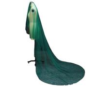 1 layer Green Tulle Wedding Dress With Comb Beautiful Bridal Veil
