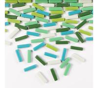 1 LB 5x20mm Strisce di Vetro Piastrelle di Mosaico per la Decorazione Domestica, Mini Vetro Riciclato Bastone Tile per Fai Da Te Artigianato Arte e Bambini Hobby Fai Da Te (RS300)