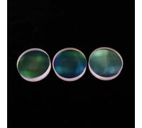 1 lente obiettivo acromatica D40 for telescopi rifrattivi fai da te - diametro 40 mm, lunghezza focale 205 mm, pellicola adesiva blu(44F155.5 Green Film)