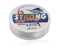 1 lenza da pesca in nylon da 200 metri, filo da pesca da 0,4 mm, trasparente, forte tensione, lenza da pesca per appendere oggetti artigianali